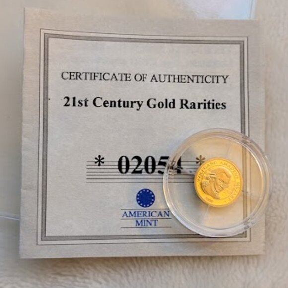 21st Century Gold RARITIES- W.A. MOZART Gold Proof Coin with Certification - Picture 1 of 9